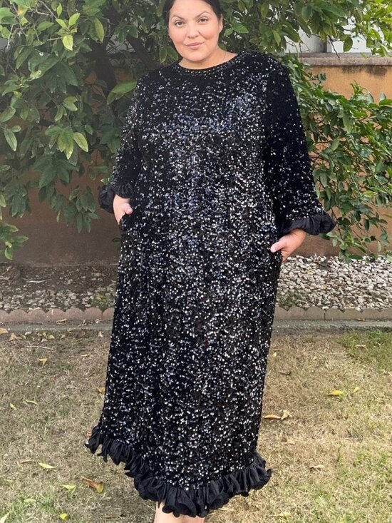 Frances Valentine Dresses & Skirts - FRANCES VALENTINE Plaza Sequin Midi Dress Plus Size